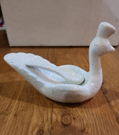 Four Floor 9 Peacock Dipping Bowls with Spoon - I Bought a Yard Sale