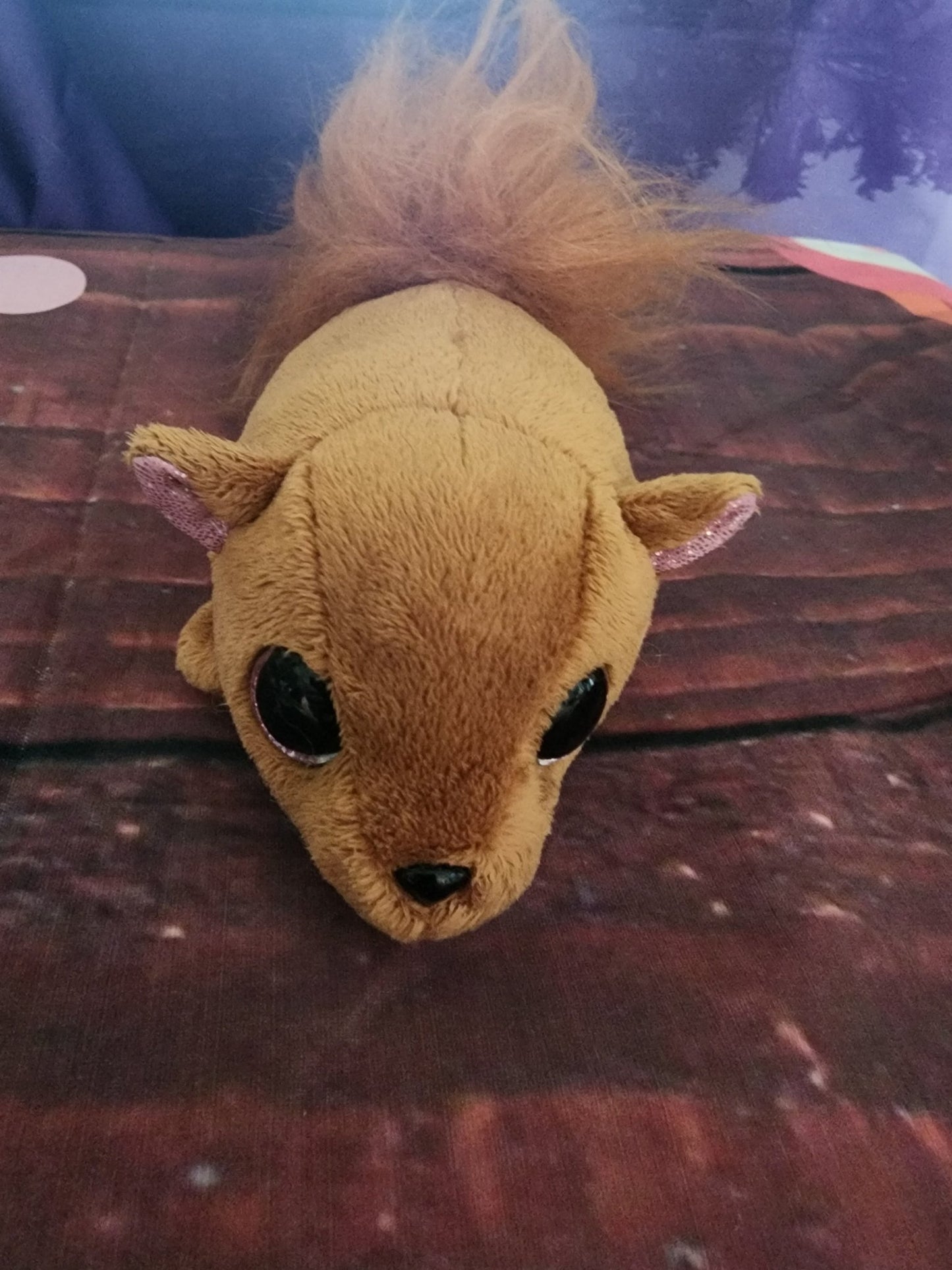 Fuzzee Tails squirrel Plush Nutty New 4" Furry Tail - I Bought a Yard Sale