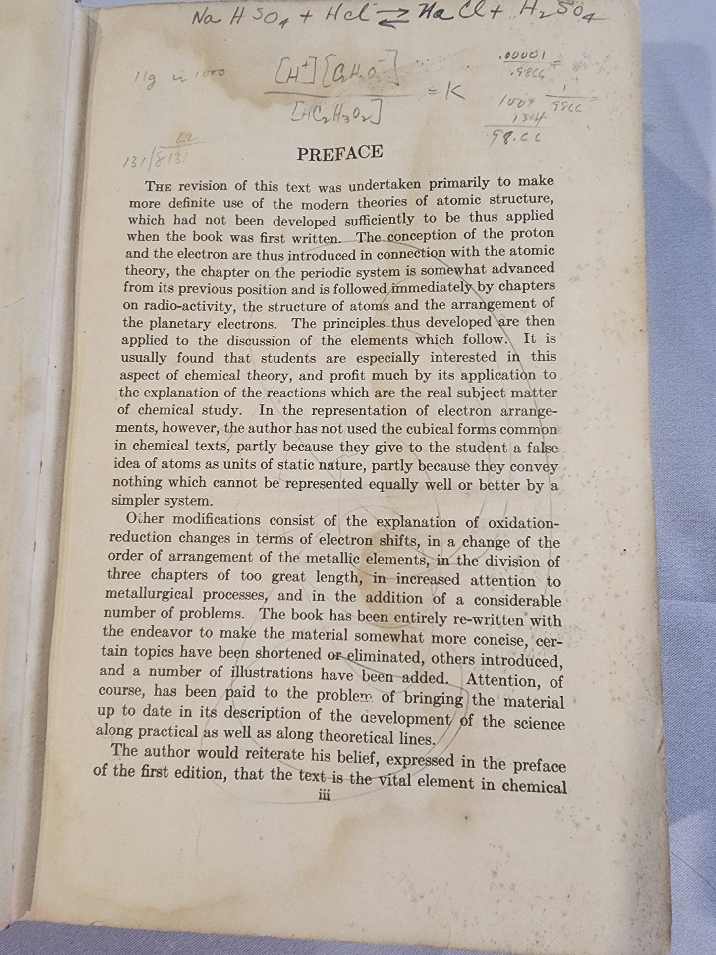 GENERAL CHEMISTRY Leon B. Richardson [Hardcover] 1932 Textbook - I Bought a Yard Sale