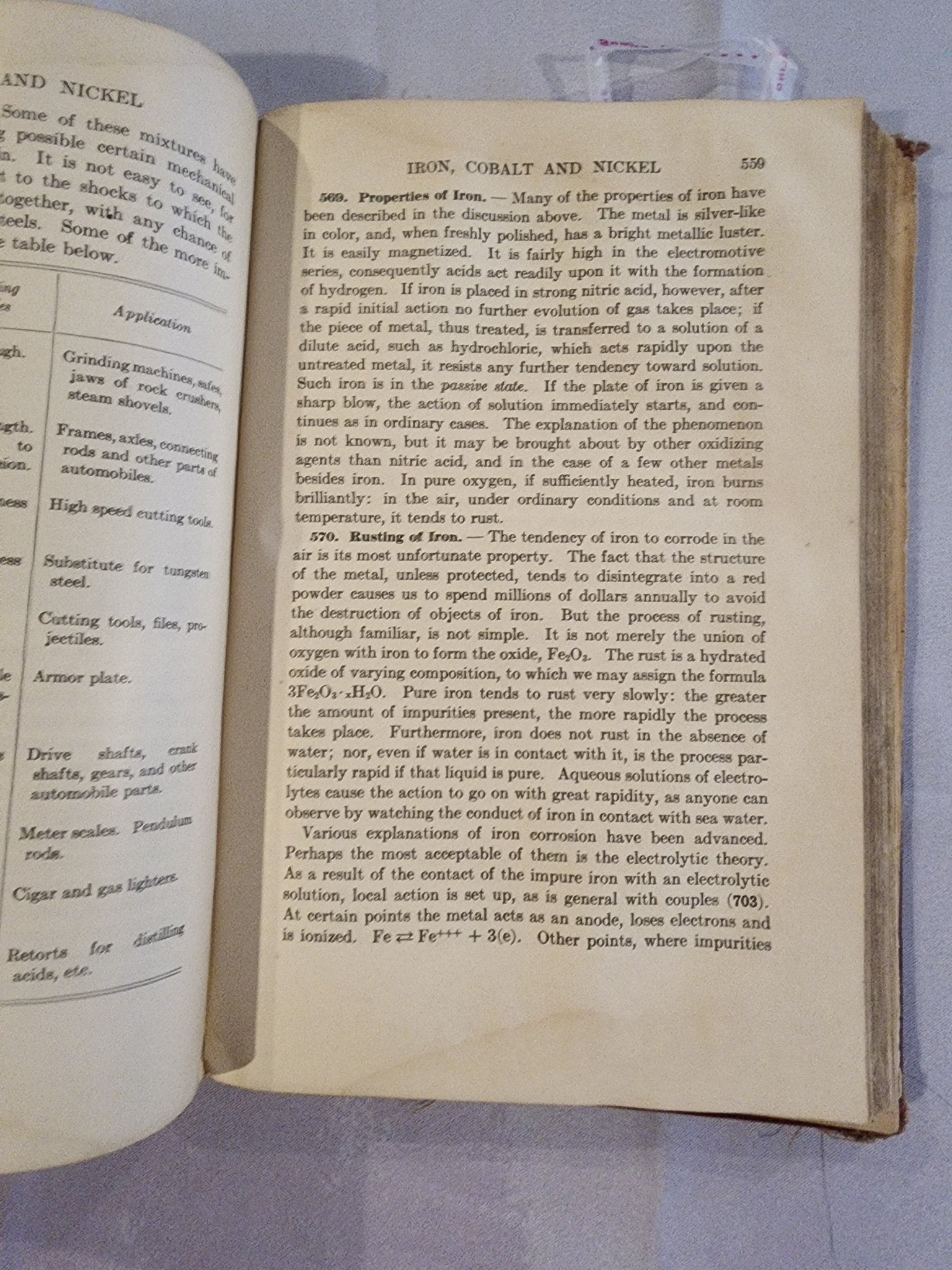 GENERAL CHEMISTRY Leon B. Richardson [Hardcover] 1932 Textbook - I Bought a Yard Sale