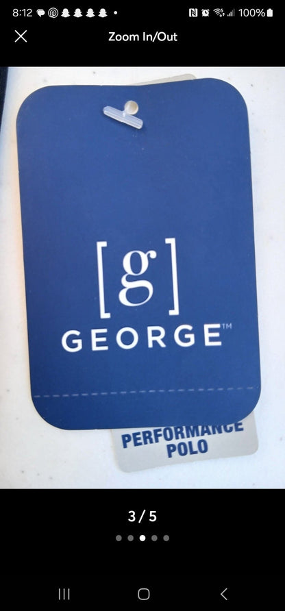 George Men's Performance Polo Shirt XL Black Moisture Wicking - I Bought a Yard Sale