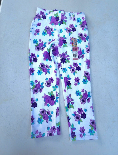 Girls Garanimals Pants Printed Jeggings Purple white 5T - I Bought a Yard Sale