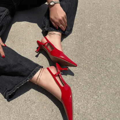 Gold Mini Paper Clip Chain Anklet - I Bought a Yard Sale