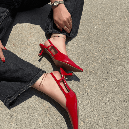 Gold Mini Paper Clip Chain Anklet - I Bought a Yard Sale