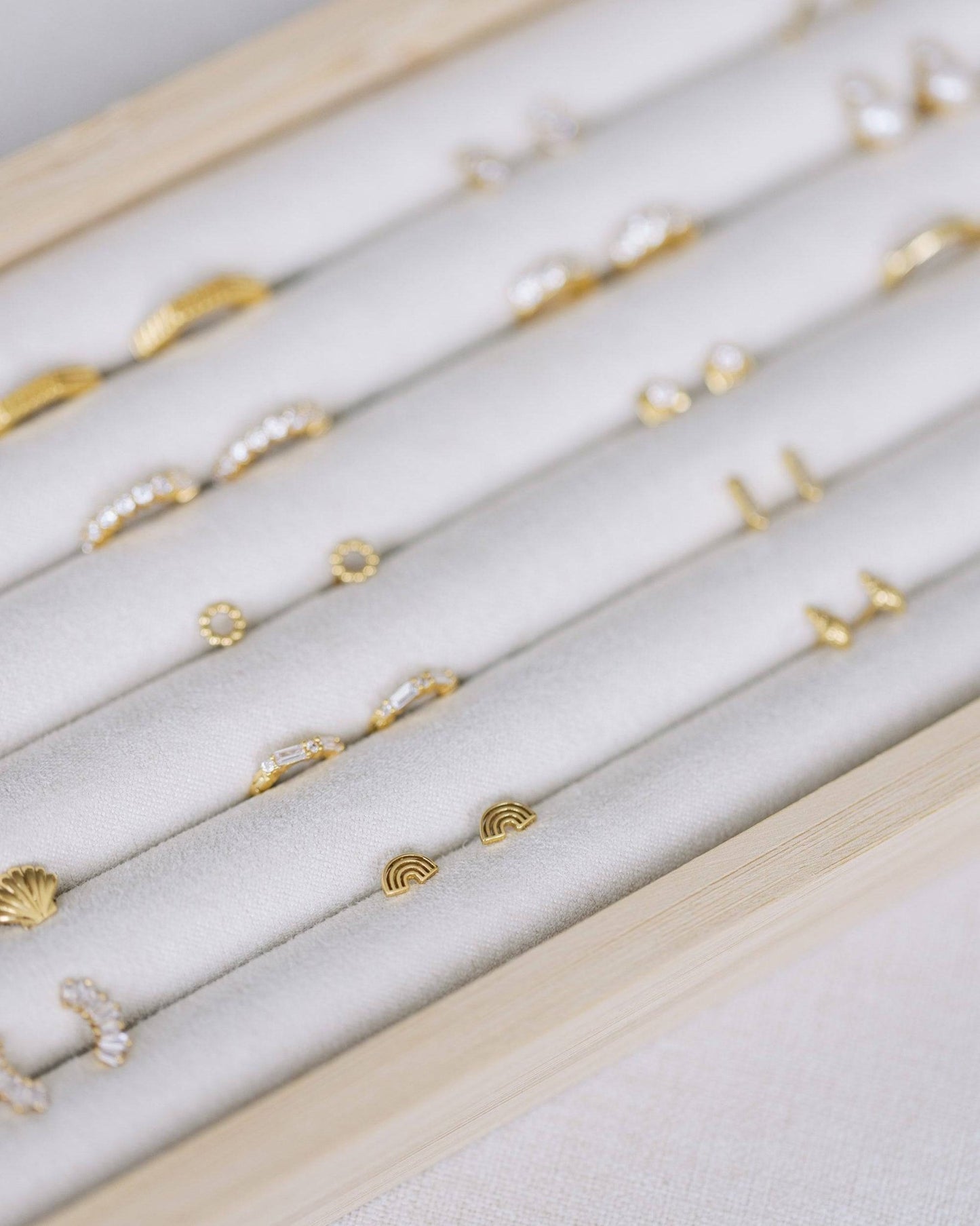 Gold Rainbow Studs - I Bought a Yard Sale