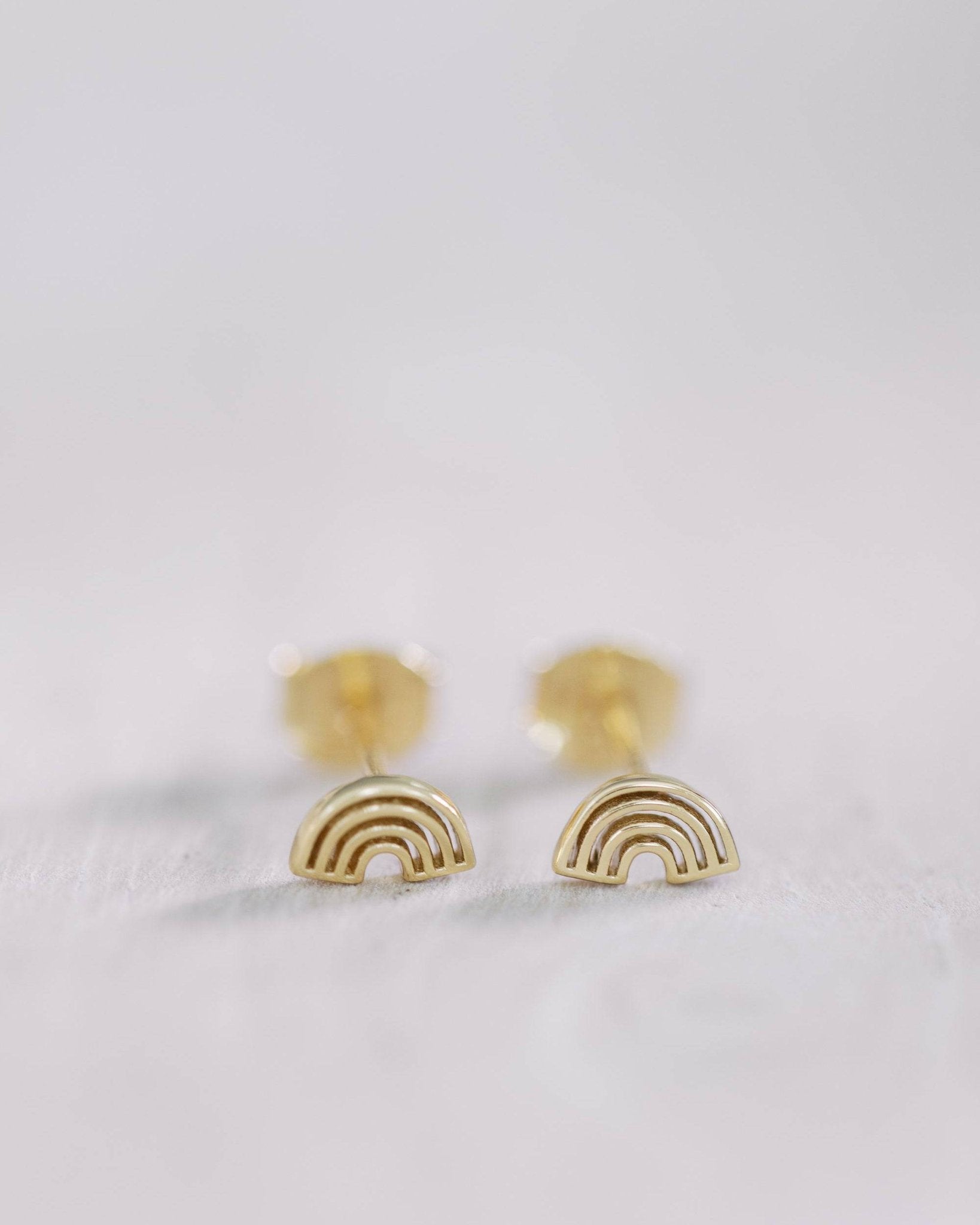 Gold Rainbow Studs - I Bought a Yard Sale