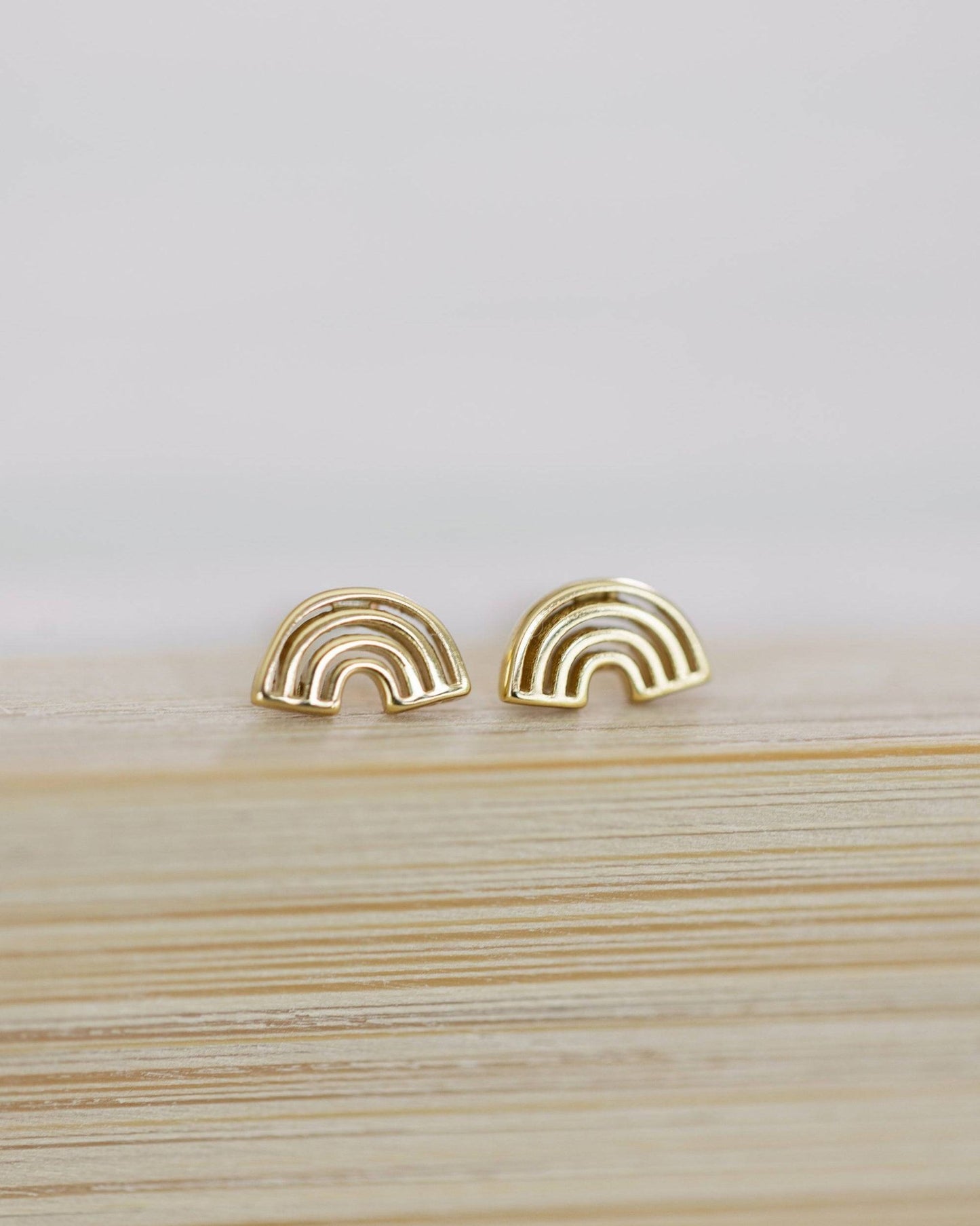 Gold Rainbow Studs - I Bought a Yard Sale