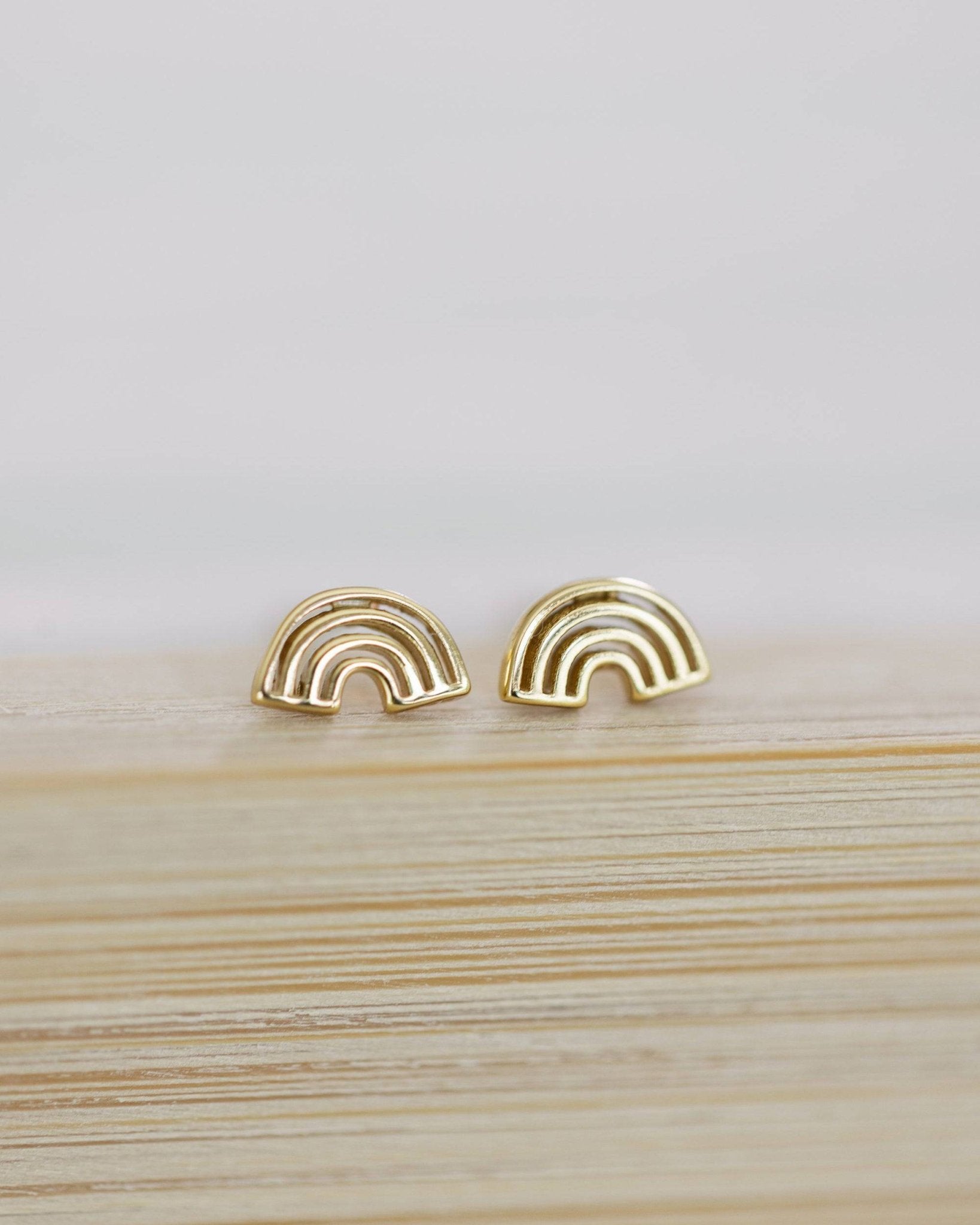 Gold Rainbow Studs - I Bought a Yard Sale