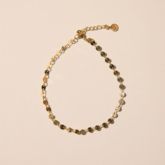 Gold Sequin Chain Anklet - I Bought a Yard Sale