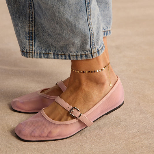 Gold Sequin Chain Anklet - I Bought a Yard Sale