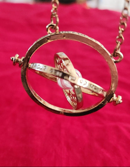 Golden Harry Potter Time Turner Necklace Harry Potter Necklace Jewelry - I Bought a Yard Sale