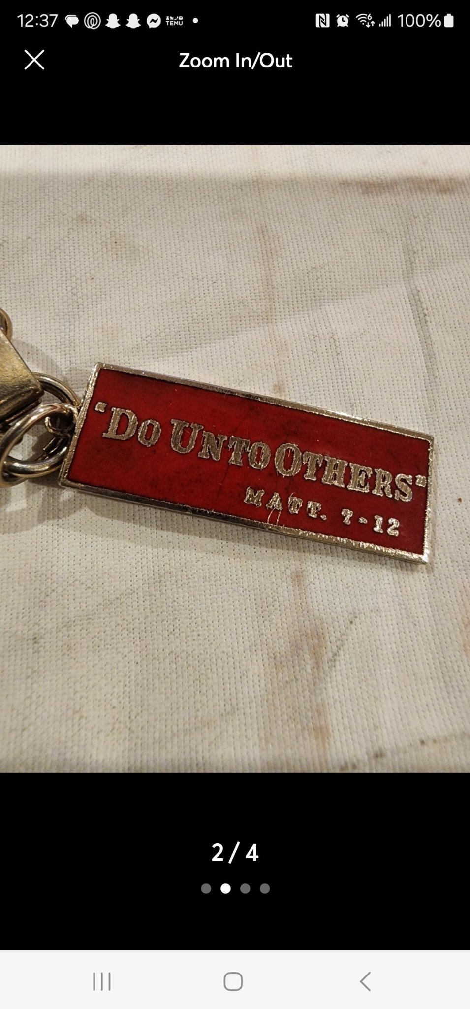 Golden Rule Bracelet Do unto others Matt. 7 - 12 - I Bought a Yard Sale
