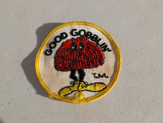 Good Goblin McDonald's French Fries Character Vintage Souvenir Round Embroidered Patch - I Bought a Yard Sale