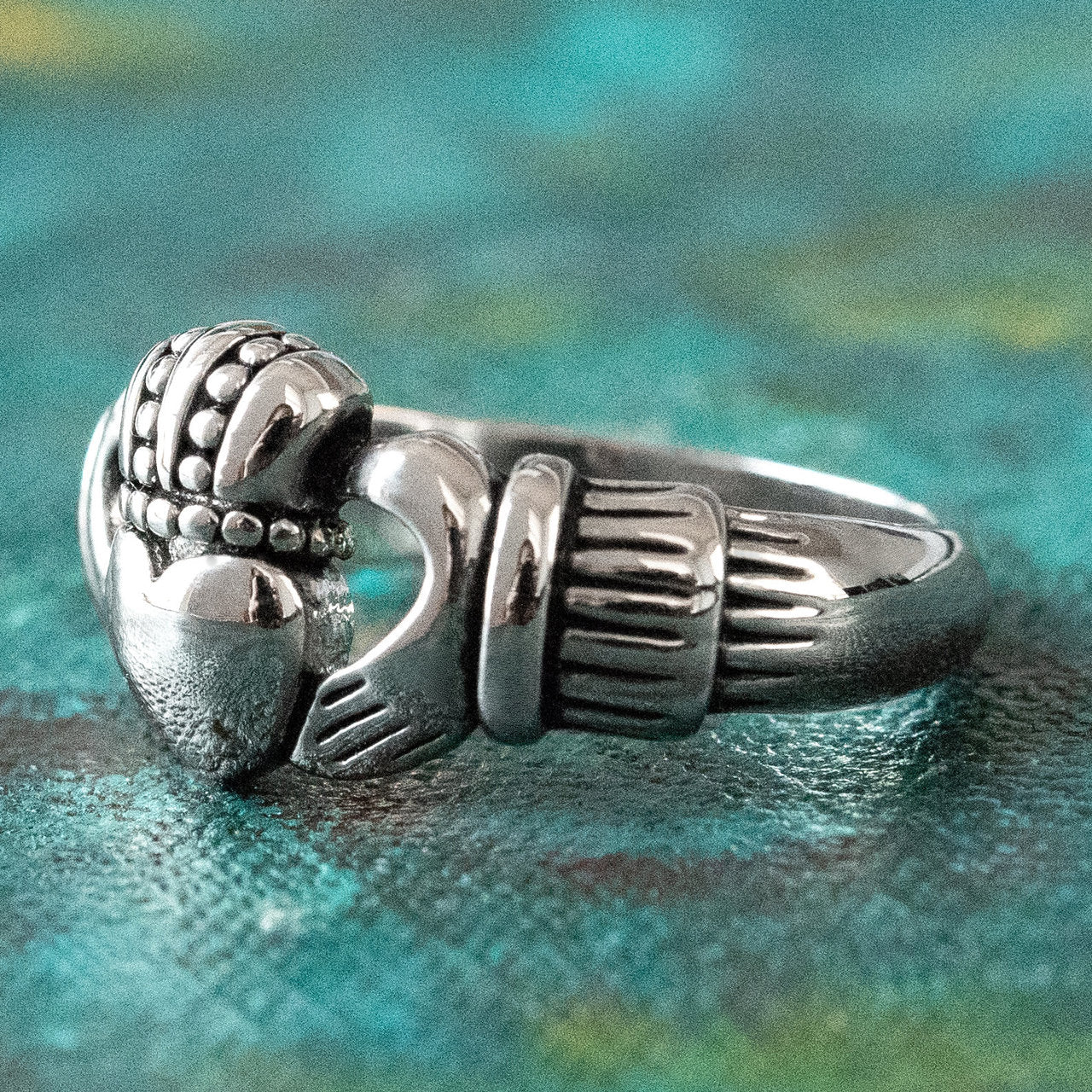 Handcrafted Vintage Ring 18k Gold Irish Claddagh Ring Antique R1768 Antique Rings Jewelry by PVD Vintage Jewelry - I Bought a Yard Sale