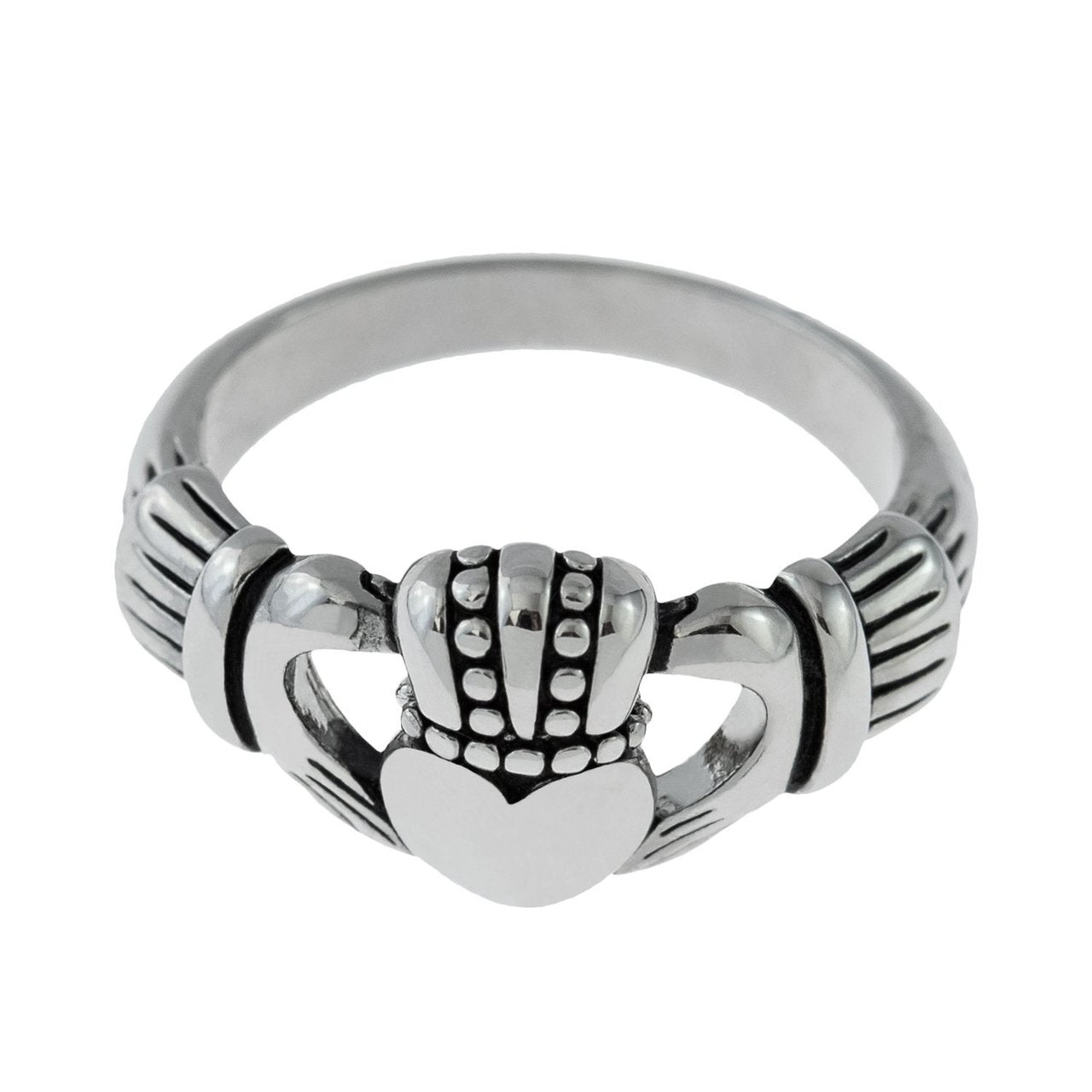 Handcrafted Vintage Ring 18k Gold Irish Claddagh Ring Antique R1768 Antique Rings Jewelry by PVD Vintage Jewelry - I Bought a Yard Sale