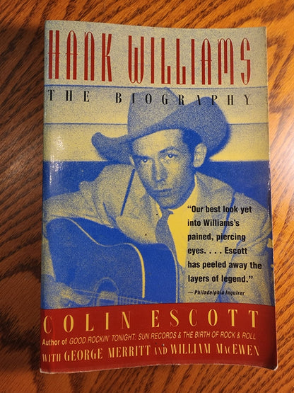 Hank Williams: The Biography softcover book 1995 by Colin Escott - I Bought a Yard Sale
