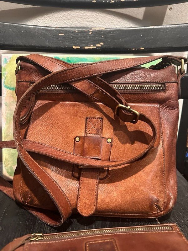 Harbour 2nd Brown Leather Hazel Crossbody Bag and Matching Anchor Logo - I Bought a Yard Sale