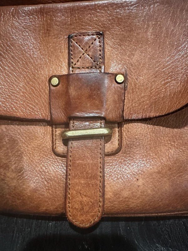 Harbour 2nd Brown Leather Hazel Crossbody Bag and Matching Anchor Logo - I Bought a Yard Sale