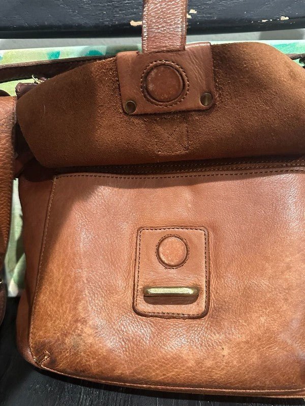 Harbour 2nd Brown Leather Hazel Crossbody Bag and Matching Anchor Logo - I Bought a Yard Sale
