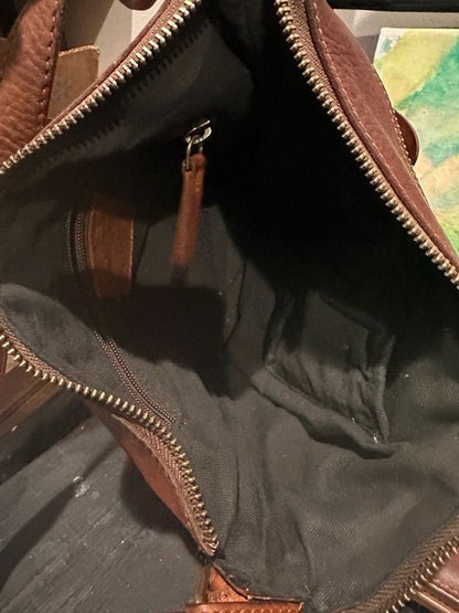 Harbour 2nd Brown Leather Hazel Crossbody Bag and Matching Anchor Logo - I Bought a Yard Sale