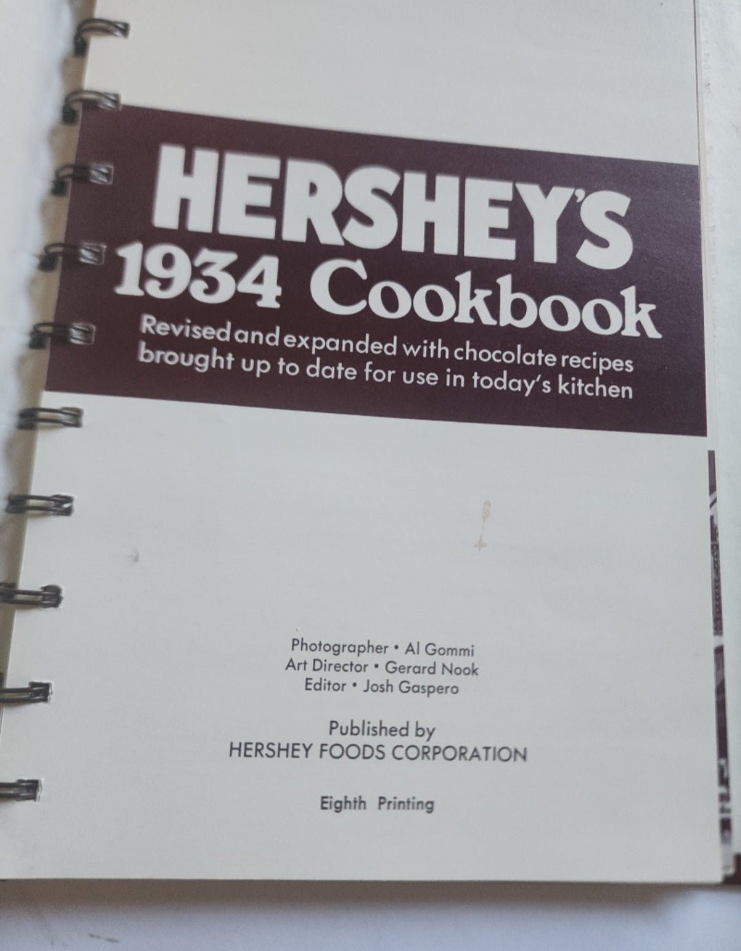 Hershey's 1934 Cookbook Revised and expanded Chocolate Recipes - I Bought a Yard Sale