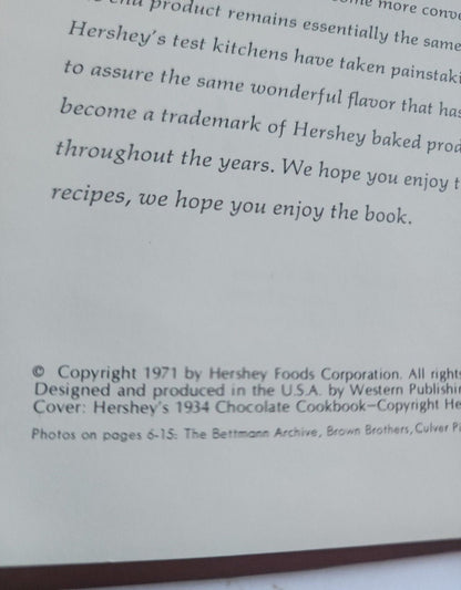 Hershey's 1934 Cookbook Revised and expanded Chocolate Recipes - I Bought a Yard Sale