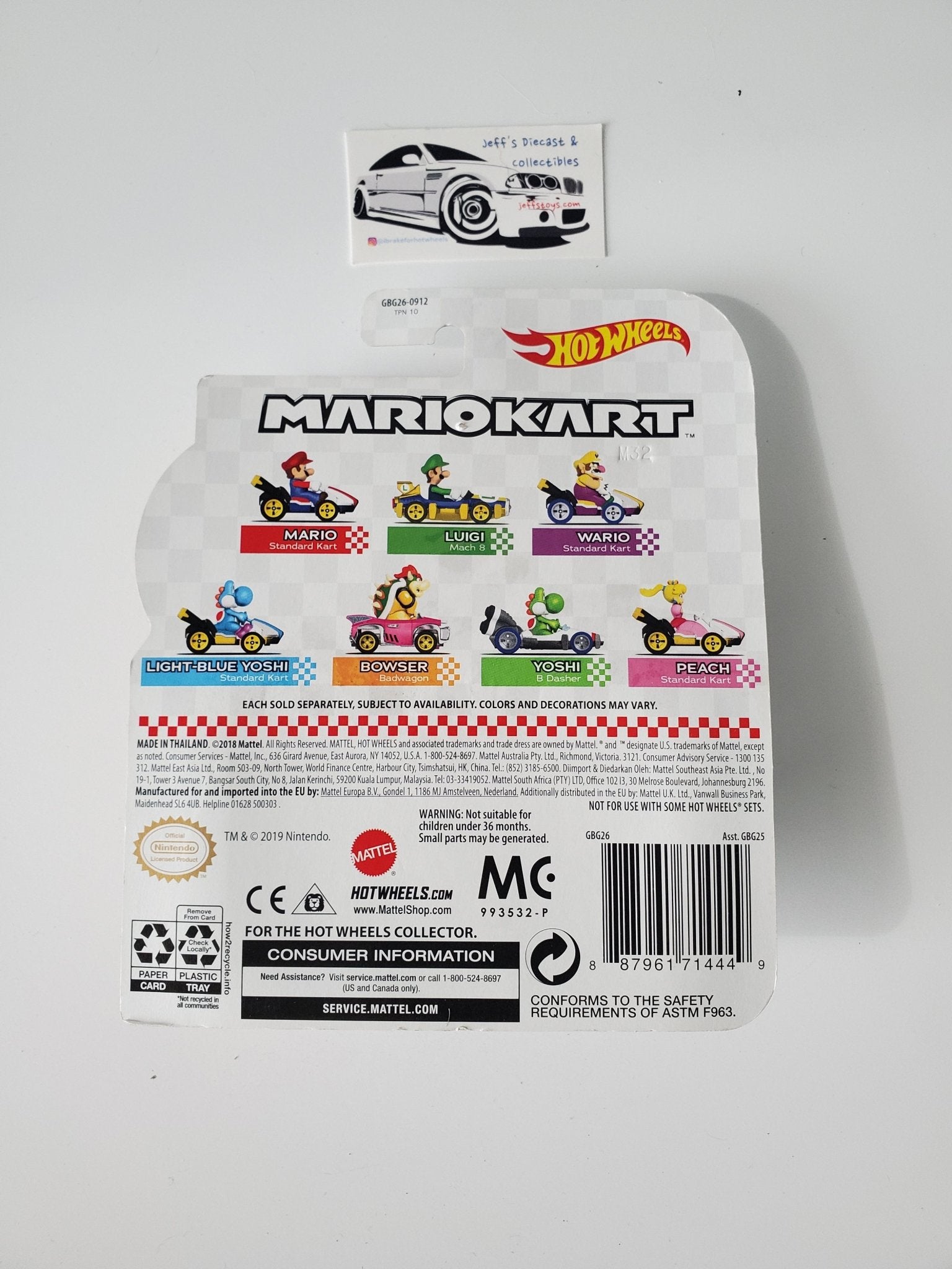 Hot Wheels Mario Kart Mario Standard Kart - B - I Bought a Yard Sale