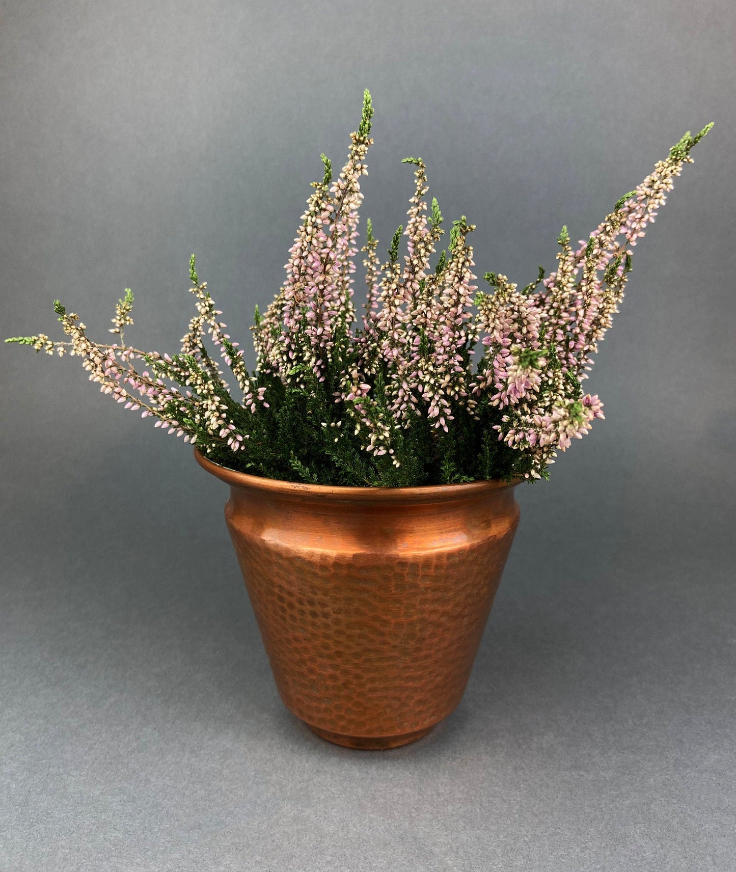 Vintage Copper Hand Hammered Flower Pot