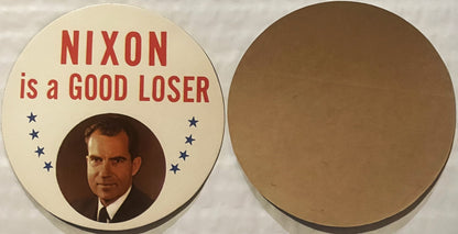 Vintage 1968 Nixon Is a Good Loser Sticker 🗳️ Tricky Dick Republican NOS Collectible
