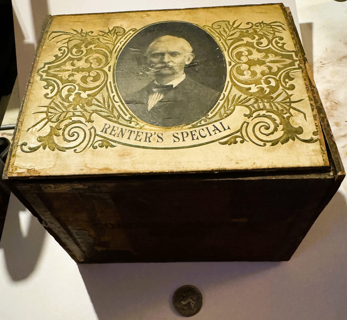 Antique Renter's Special Cigar Box 🗃️ | Louisville Kentucky Factory No. 11 | CMIU Union Label | 1900s