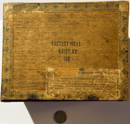 Antique Renter's Special Cigar Box 🗃️ | Louisville Kentucky Factory No. 11 | CMIU Union Label | 1900s