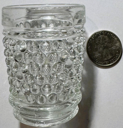Vintage 1950s Anchor Hocking Hobnail Pieces, Shot and Juice Glass, Americana!