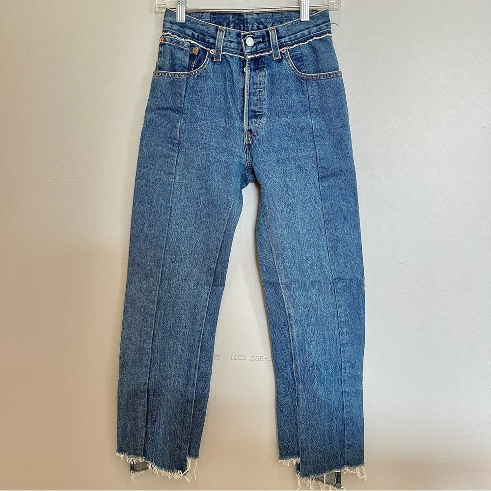 Vetements reconstructed denim pants Levi’s jeans denma size extra small womens