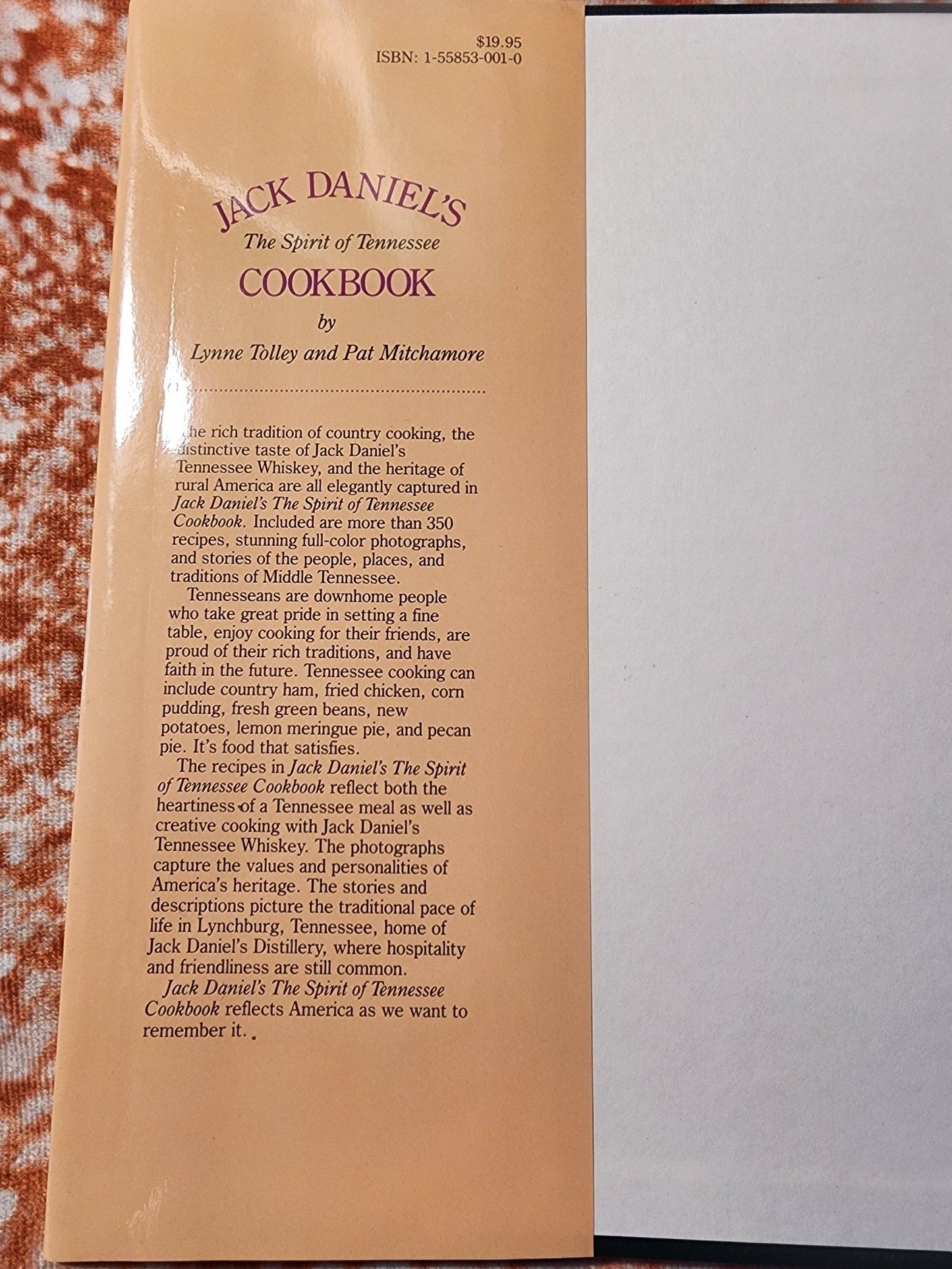 Jack Daniel's Spirit of Tennessee Cookbook Hardback book - I Bought a Yard Sale