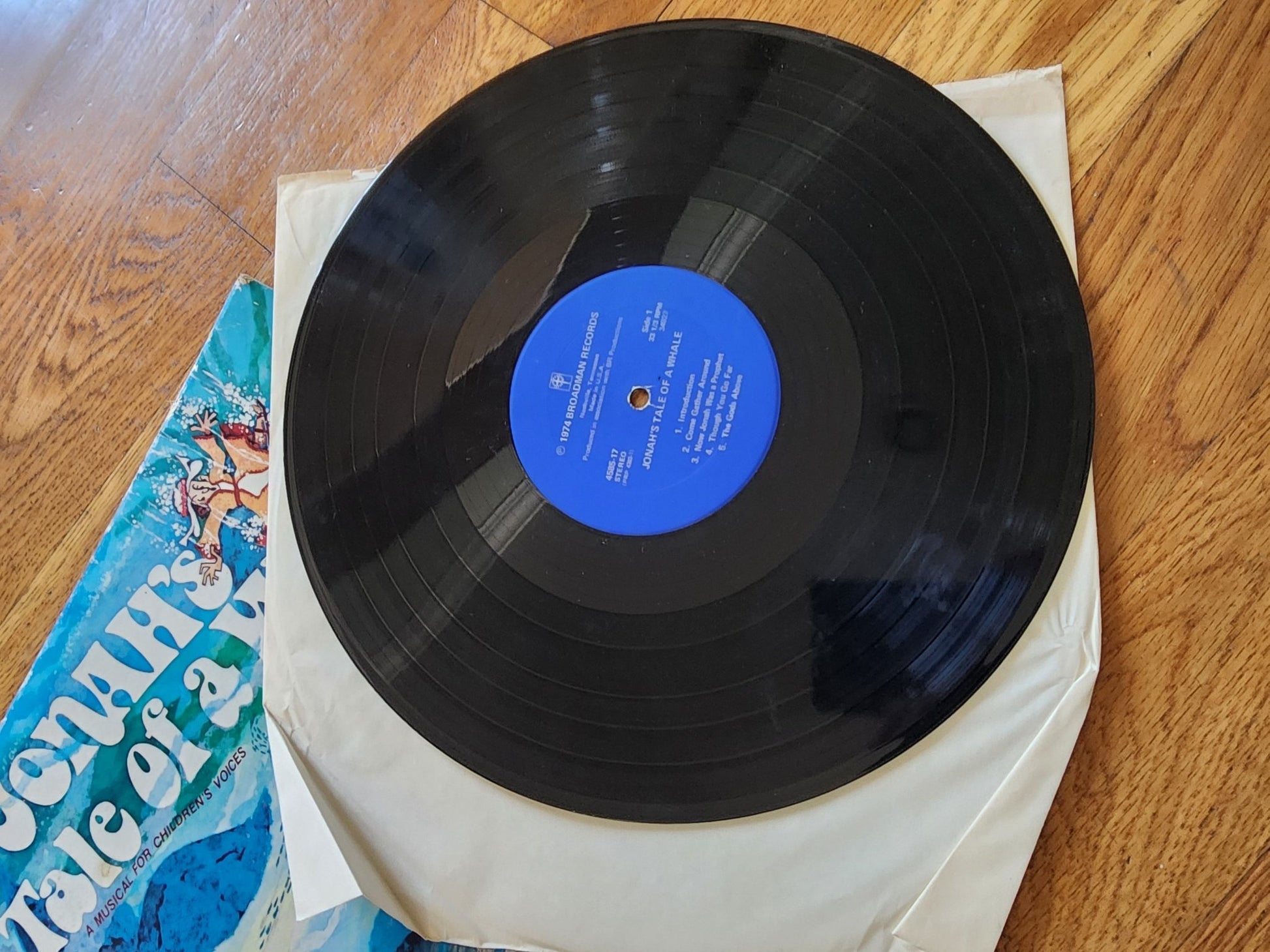 Jonah's tale of the whale 1974 Broadman VTG record vinyl Kids Stories - I Bought a Yard Sale