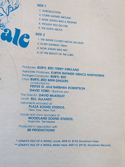 Jonah's tale of the whale 1974 Broadman VTG record vinyl Kids Stories - I Bought a Yard Sale