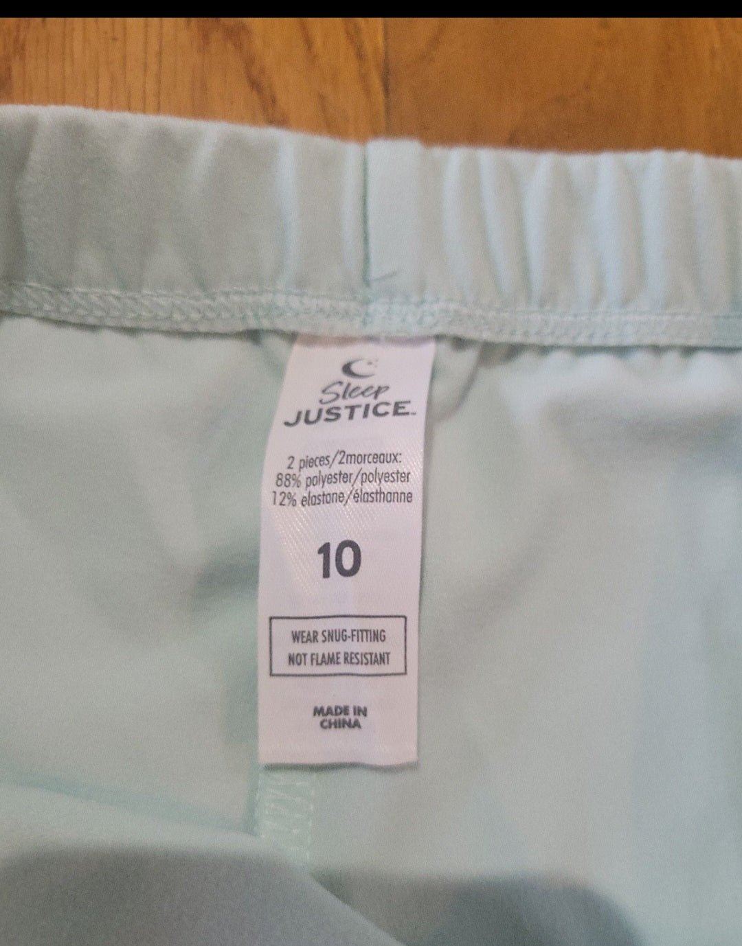 Justice sleep night pants size 10 mint color - I Bought a Yard Sale