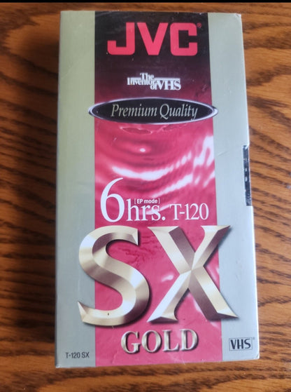 JVC SX GOLD 6 Hours T - 120 VHS BLANK TAPE Factory Sealed NEW for VCR Recorder. - I Bought a Yard Sale