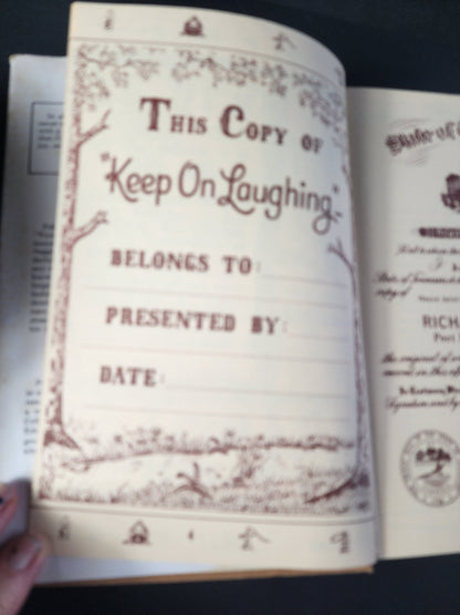 Keep on Laughing: Tennessee Folk Lore by "Pek" Gunn (1975 Hardcover) - I Bought a Yard Sale