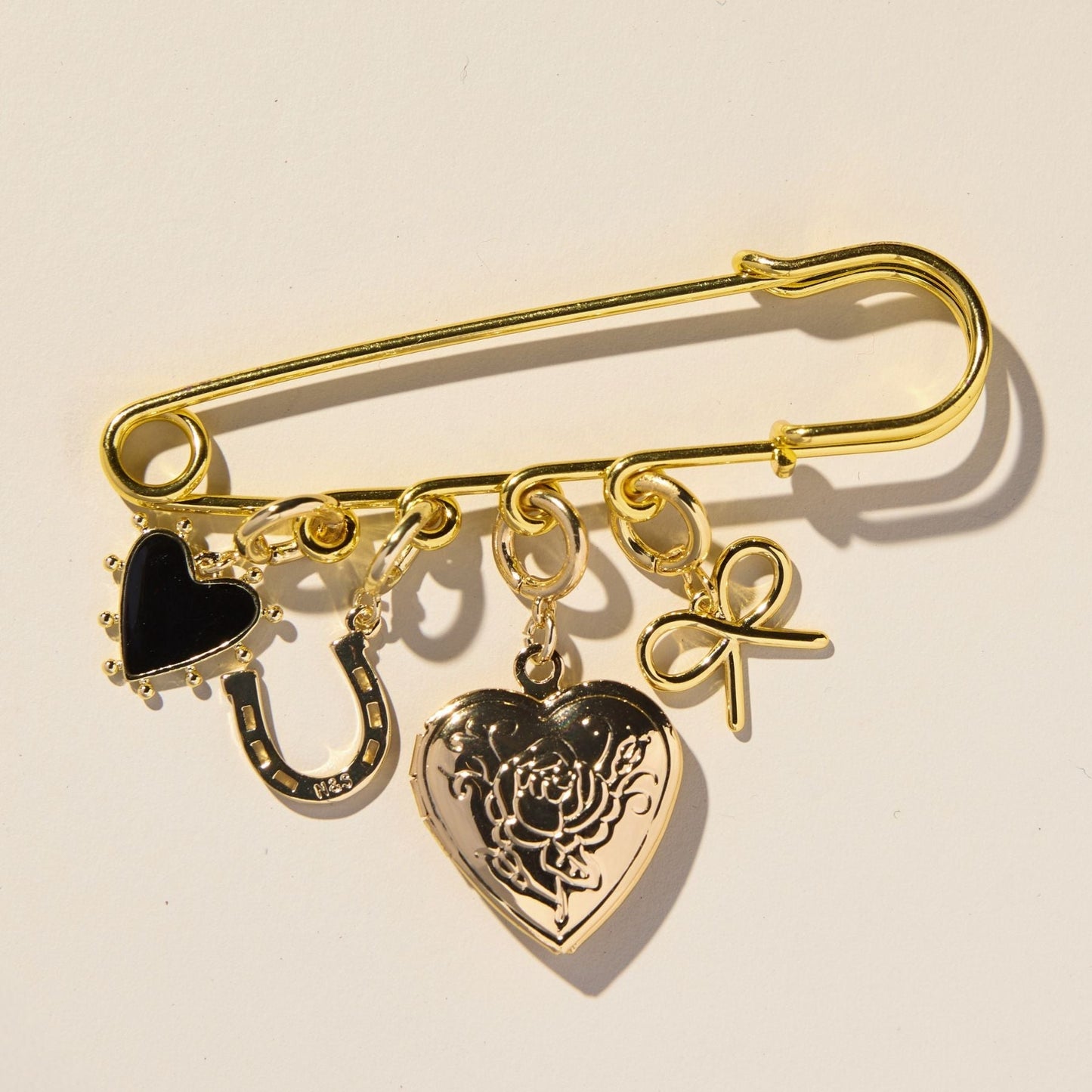 Large Safety Pin Brooch - I Bought a Yard Sale