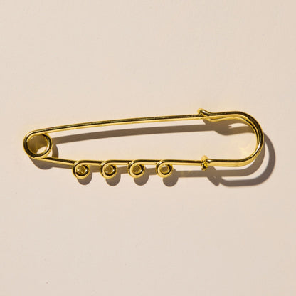 Large Safety Pin Brooch - I Bought a Yard Sale