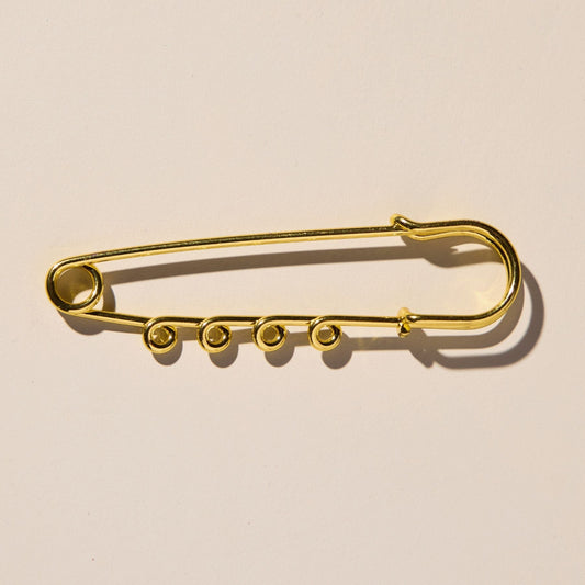 Large Safety Pin Brooch - I Bought a Yard Sale