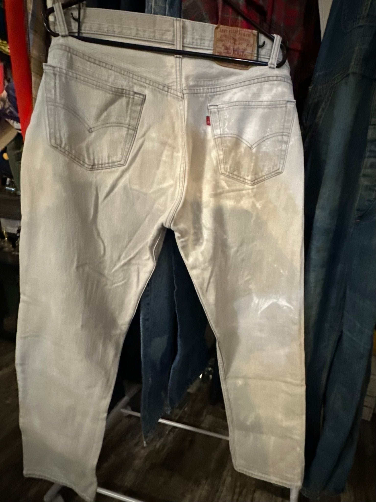 Levi’s® USA - Made 501 — Marble - Bleached Archive Grey Denim (W30 L32, Button - Fly Classic) - I Bought a Yard Sale