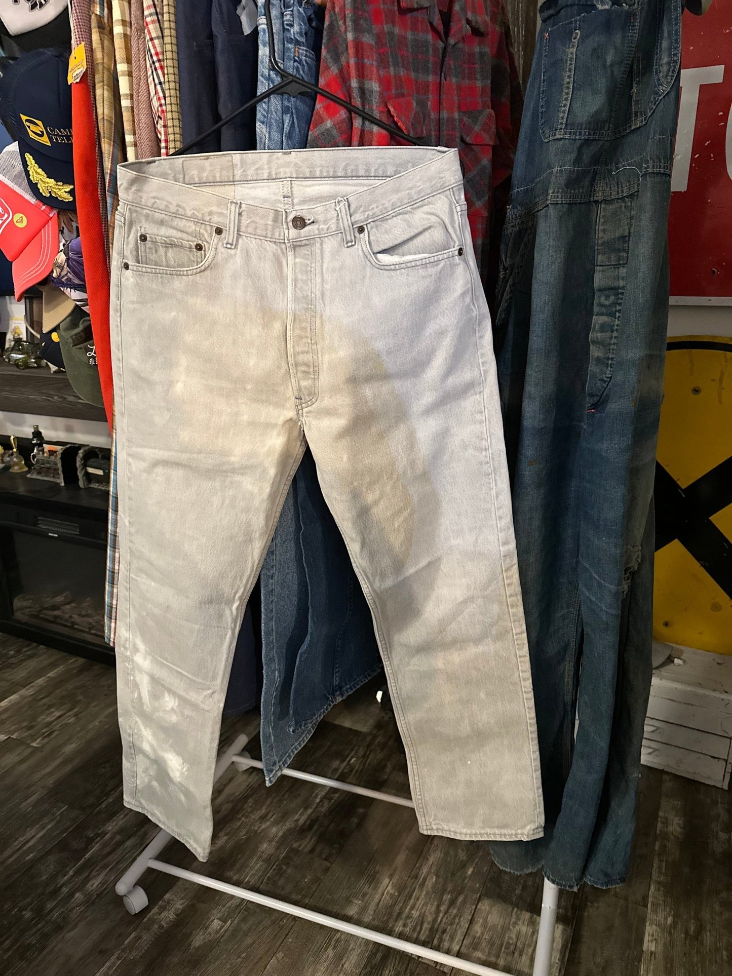 Levi’s® USA - Made 501 — Marble - Bleached Archive Grey Denim (W30 L32, Button - Fly Classic) - I Bought a Yard Sale