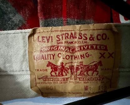 Levi’s® USA - Made 501 — Marble - Bleached Archive Grey Denim (W30 L32, Button - Fly Classic) - I Bought a Yard Sale