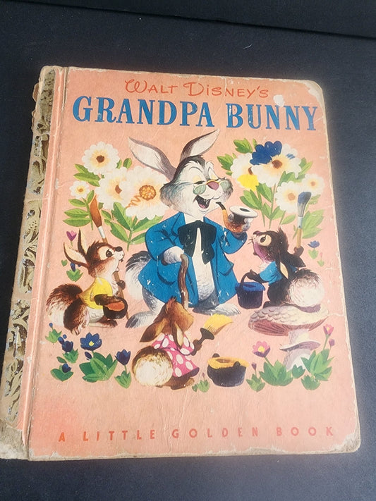Little Golden Book Grandpa Bunny First Edition A 1951 - I Bought a Yard Sale