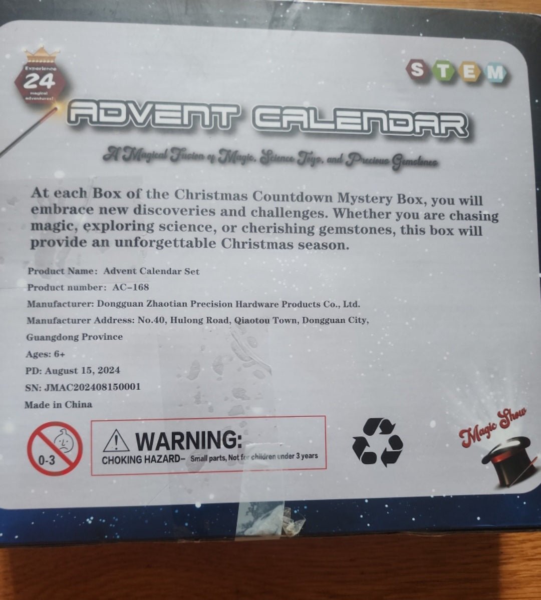 Magic & STEM Advent Calendar - A Magical Fusion of Magic, Science Toy & Gemstone - I Bought a Yard Sale
