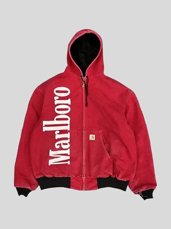 Marlboro Carhartt Hooded Bomber Jacket - I Bought a Yard Sale