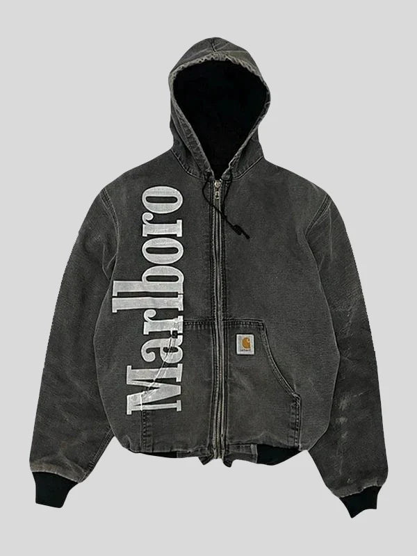 Marlboro Carhartt Hooded Bomber Jacket - I Bought a Yard Sale