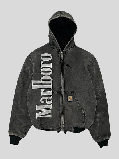 Marlboro Carhartt Hooded Bomber Jacket - I Bought a Yard Sale